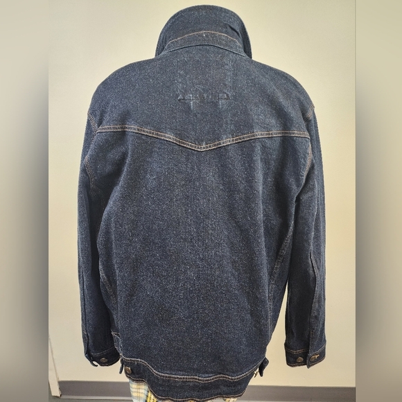 Blue Ranchwear Men's Denim Dark Blue Jean Jacket, sz LG - Picture 3 of 12